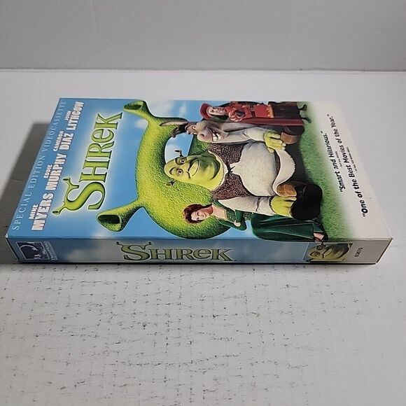 SHREK 2001 Animated Movie VHS Special Edition Large Case Big Box - NO MOLD - Picture 5 of 7